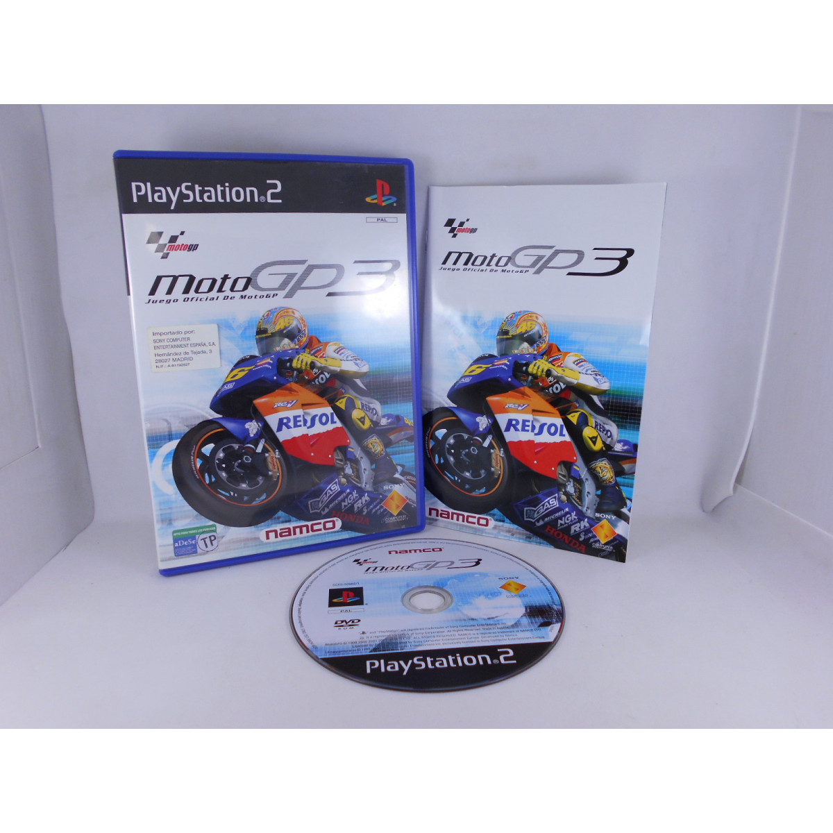 MOTO GP3 PS2 PlayStation 2 Platinum game includes manual Good Condition As  Seen
