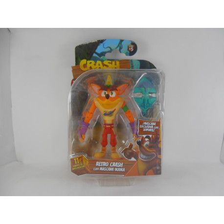 Figura Retro Crash con Máscara Ikaika - Serie 1